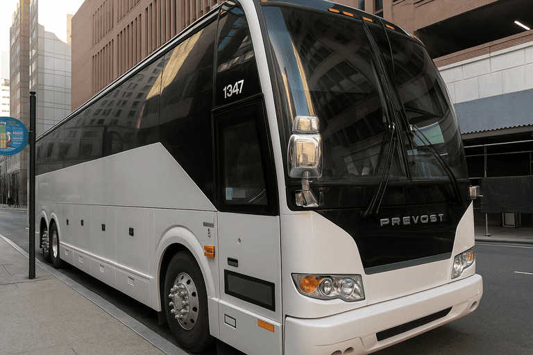 a Sacramento Coach Bus Service coach bus