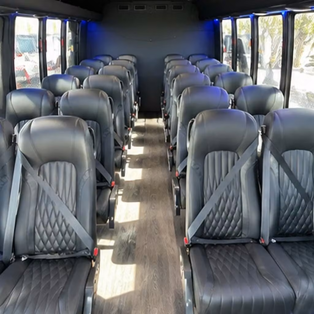 25 passenger minibus interior