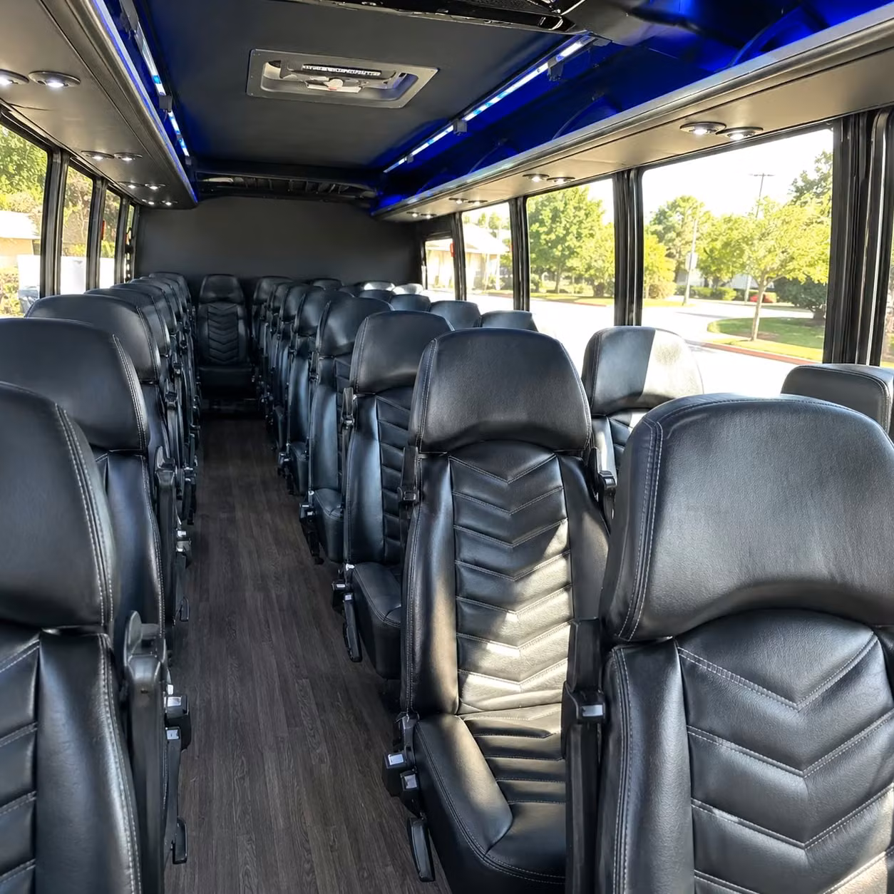 28 passenger minibus inside