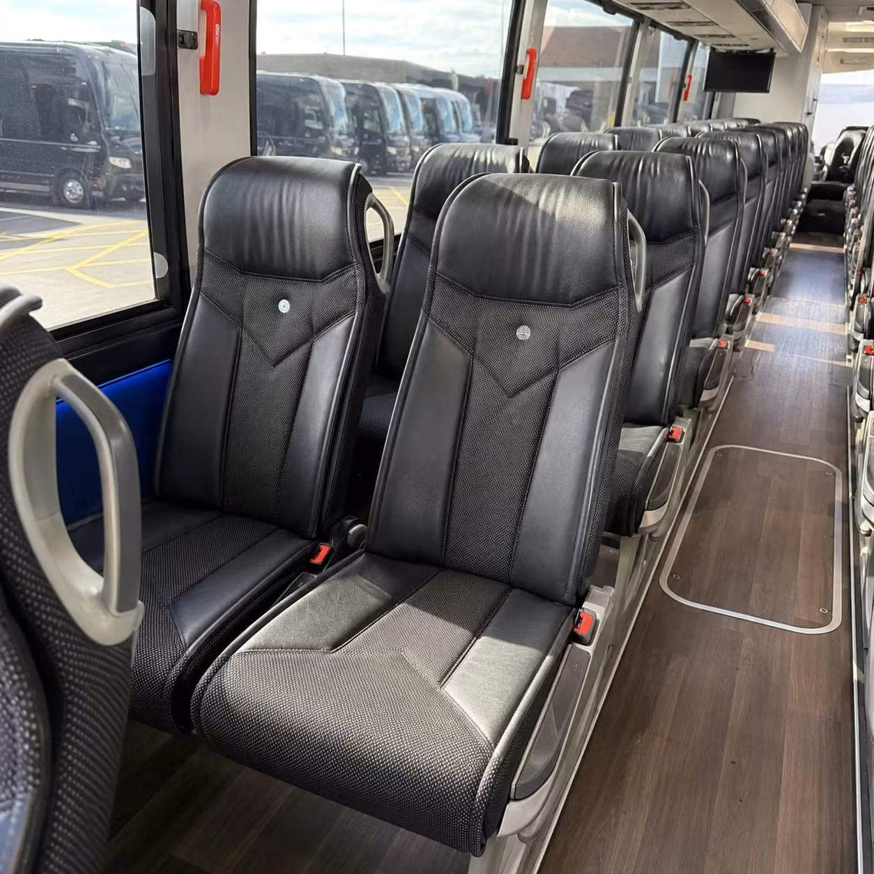 sacramento charter bus interior