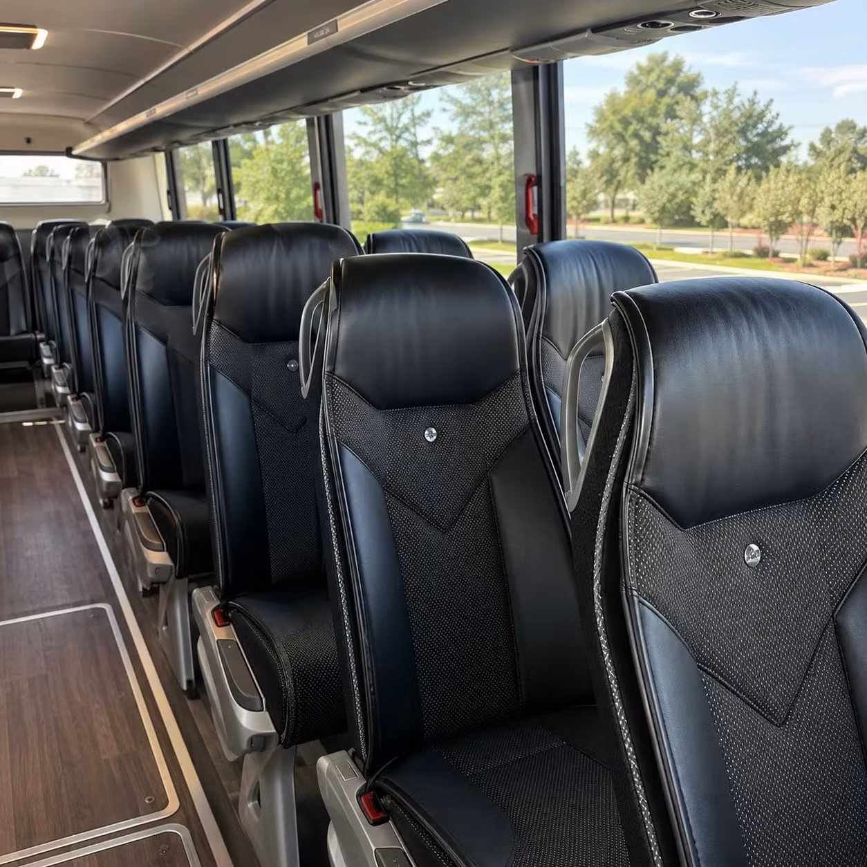 sacramento charter bus rental interior